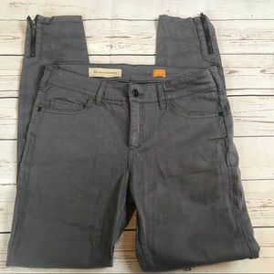 Anthropologie skinny Gray pants Sz 27 X 28